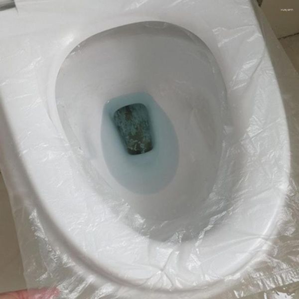 Cubiertas de asiento de inodoro cubierta viaje baño hogar plástico Anti bacterias impermeable blanco limpio higiénico