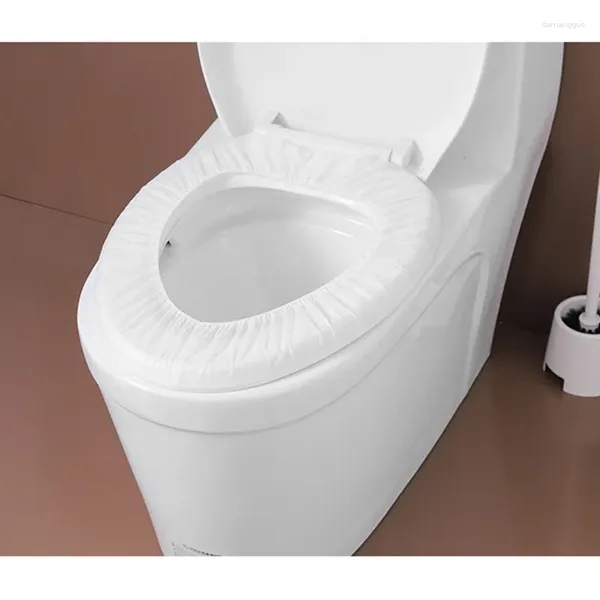 Housses de siège de toilette jetables, Non tissées, universelles, tapis chaud et doux, pour sièges El