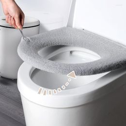 Cubiertas de asiento de inodoro ECOCO Cubierta gruesa Estera Invierno Cálido Lavable Accesorios de baño