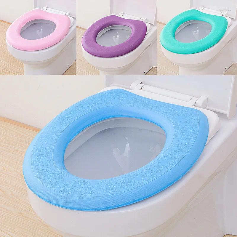 Toalettstol täcker eva o typ täcker vattentät närmastnad tvättbar kudde klistermärke badrum ringmatta
