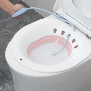 Couvre-siège de toilette pliant portable bidet femme maternelle auto-nettoyant parties intimes hanche irrigateur périnée trempage baignoire hémorroïde lavage