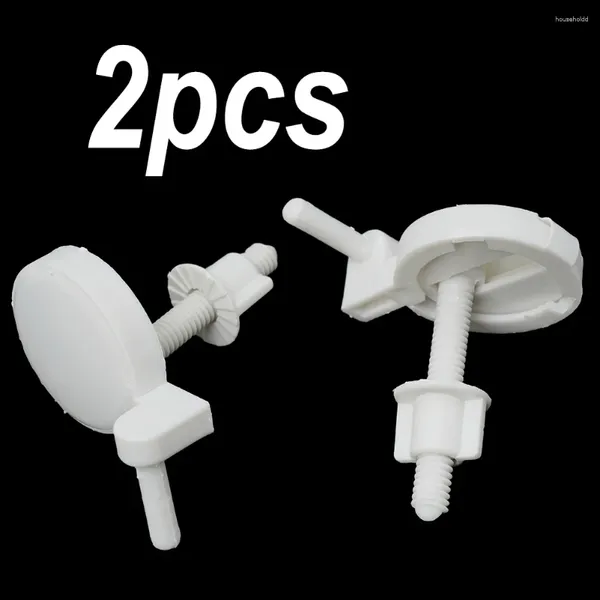 Housses de siège de toilette pour fixations de sièges, vis WC, 2 pièces, Kit d'accessoires de fixation en plastique ABS Pew