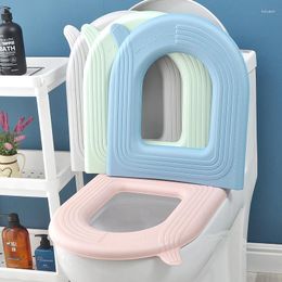 Cubiertas de asiento de inodoro Mat EVA impermeable Universal reutilizable Nighttaburete cubierta accesorios de baño decoración WC