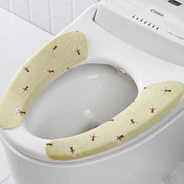 Toiletbrekomslagen mat pasta flanellen type waterdichte niet-markeren herbruikbare kleine verse badkamer universele hoes