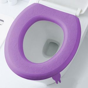 Siège de toilette Couvre la salle de mousse à mémoire de salle de bains de tapis 1pcs tapis réutilisables de Noël long pour toilettes