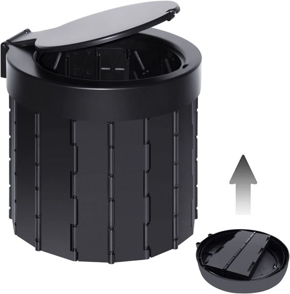 Couvre-siège de toilette Portable pour Camping pliant avec couvercle étanche pot de voiture adultes voyage en plein air 230425