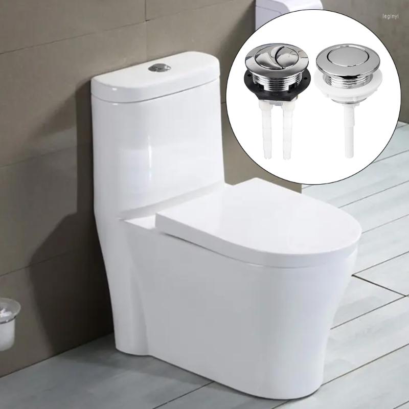Toilettensitzbezüge Einzel-/Doppel-38-mm-Spülwasser-Rundstangen-Druckknopf-Einsparung für Zisternen-Badezimmerzubehör