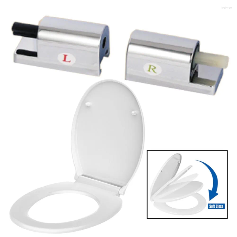 Coprisedili per WC Cerniere a chiusura ammortizzata Coperchio in ABS Montaggio Connettore di fissaggio Accessori hardware per bagno a chiusura lenta