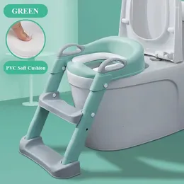 Le siège de toilette couvre la couverture molle d'entraînement de pot de coussin avec des échelles pour la sécurité de bébé