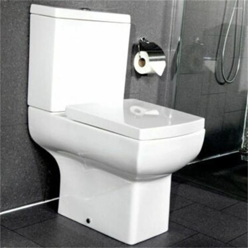Couvre-sièges de toilette Sièges de forme carrée Couvercle à dégagement rapide avec charnière réglable pour toilettes
