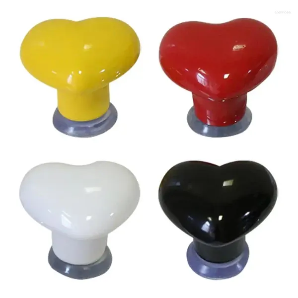 Couvre-siège de toilette Couvre le bouton du réservoir poussoir créatif Love Love Heart en céramique Push Switch Flush Tools Appuyez sur Assistant