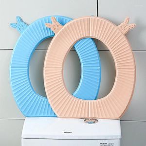 Toiletbrekomslagen Universal Pure Color Cushion Pad Soft Warm Washable Cover Closestool Mat Badkameraccessoires