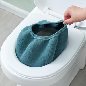 Toiletbrilhoezen Universal Soft Closestool Mat Winter Warm Cover Est Kussen 2023 1 stks Wasbaar Deksel Pad