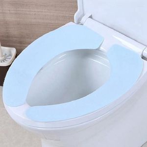 Toiletbrekomslagen Wasruimte Warm Wasbare gezondheid Sticky Mat Cover Pad Huishoudbare zachte 4 kleuren herbruikbare zachte 4 kleuren