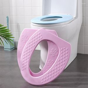 Couvre-siège de toilette couverture étanche à l'eau haute mousse Simple bol Type O Pad pour salle de bain Toilettes Accessoires confort à la maison