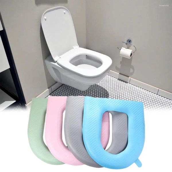 Couvercles de siège de toilette Mat en plastique souple étanche