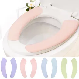 Cubiertas de asiento del inodoro Asegados blandos impermeables accesorios de baño Patinas lavables Pectrices de cierre Productos de protección Hogar para el hogar