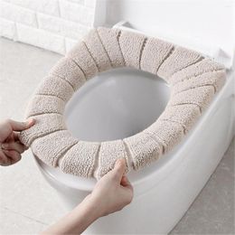 Toiletbrekbekledingen Winter comfortabel fluweel Coraalomslag standaard pompoenpatroon wasbare kussenkussendeksels deksel badkamer dichtbij