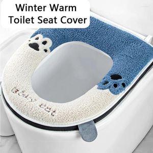 Couvertures de siège de toilette Hiver Cover chaud Universal épaissis