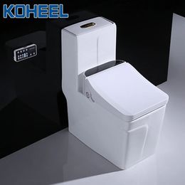 KOHEEL carré intelligent couverture de siège de toilette bols de bidet électronique chauffage propre sec couvercle intelligent pour salle de bain 231202