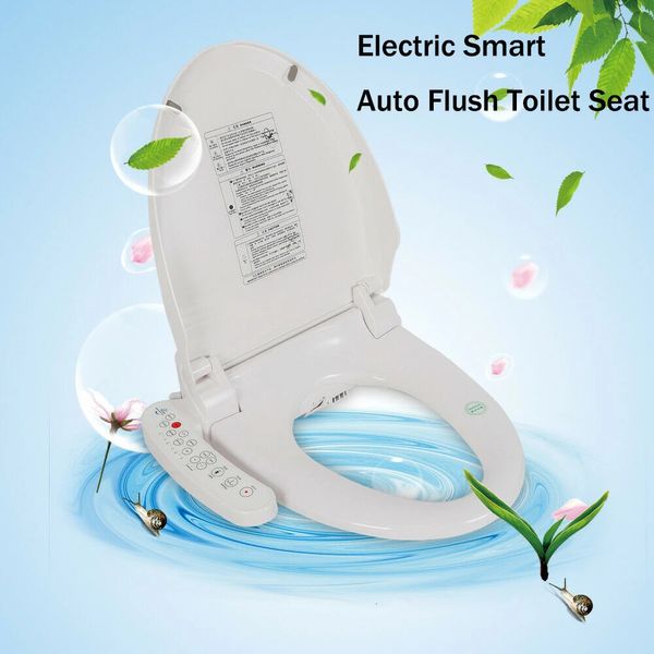 Sièges de toilettes multifonctions à chasse d'eau automatique pour salle de bain avec couvercle de bidet électrique avec double buses antibactériennes chauffées et autonettoyantes 231219