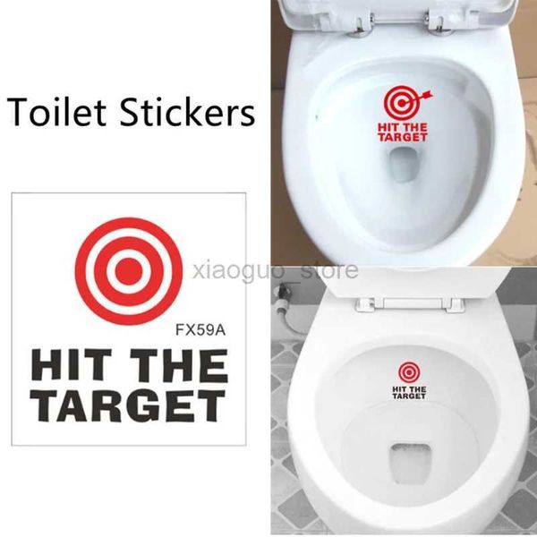 Pegatinas para inodoro, pegatina para inodoro, objetivos de entrenamiento para ir al baño, objetivo intercambiable, pegatina de objetivo Bullseye en la pared, carteles de vinilo para decoración del hogar, baño 240319