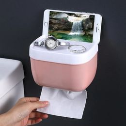 Toiletweefselbox Punch-Vrij waterdicht toiletpapier doos Roll Papier Tube Huishouden Toiletpapier Doos Toiletpapierrekhouder