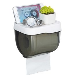 Boîte de tissus de toilette étanche du trou de toilette sans trou de salle de bain de salle de bain de toilettes de carvins de tissus de tissu de tissus