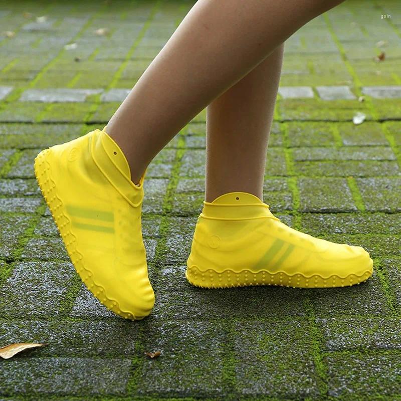 Kit da toeletta stivali per scarpe impermeabile materiale silicone scarpe unisex protettori pioggia per i giorni di pioggia esterna interni riutilizzabili