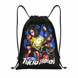 Tokyo Hôtel Cordon Sac Femmes Hommes Portable Gym Sports Sackpack Rock Band Boutique Allemande Sacs à dos g5kg #