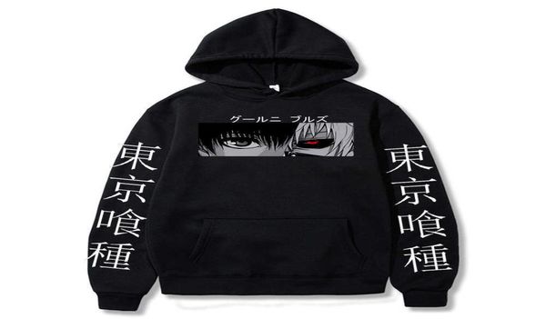 Tokyo Ghoul Anime Kaneki Ken Cool Eyes Holdie Mujeres Fashion Creative Casual Spring Street Capetas Capas de ropa Y09274306542