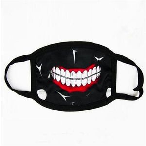 Tokyo Ghoul Kaneki Ken Horror Halloween Cosplay Masker Winter Anti-stof Katoen Grappig Warm Gezichtsmasker Mond Moffel snelle 299C