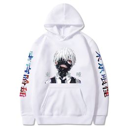 Tokyo Ghoul Mannen Dames Hoodie Harajuku Jongens Sweatshirts Anime Hoodie Tokyo Ghoul Pullovers Top Y0319