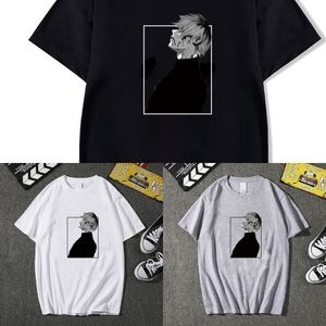 Tokyo Ghoul T-shirt Col Rond Manches Courtes Casual Anime Elements X0621