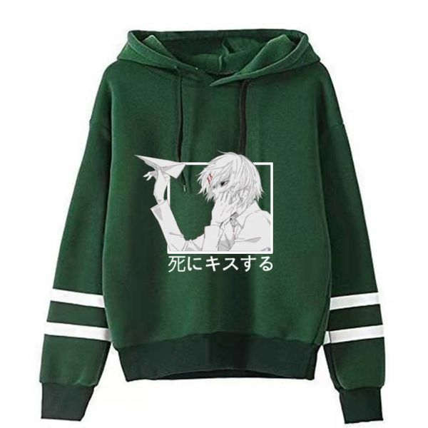 Tokyo Ghoul Touka Anime Sweat à capuche Mode Manches longues Hip Hop Uniex Y0804