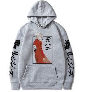 Tokyo Revengers Hot Anime Sudadera con capucha Manga larga Impresión suelta Invierno Masculino Y0804