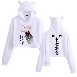 Tokyo Revengers Mikey Hoodie Anime Fashion Pullovers Tops Leuke Print Woman Y0816