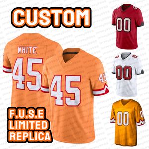 Tom Brady 6 Baker Mayfield Mike Evans voetbaljersey Chris Godwin Devin White Rob Gronkowski Lavonte David Vita Vea Antoine Winfield Jr. Legacy Replica Jersey