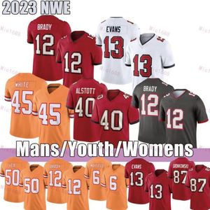 Tom Brady Baker Mayfield Mike Evans Camisetas de fútbol Chris Godwin Devin White Rob Gronkowski Lavonte David Vita Vea Antoine Winfield Jr. Tristan Wirfs Derrick Brooks