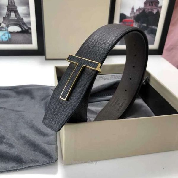 Tom Fords Ceinture En Cuir Toms Fords Véritable Femmes Ceinture De Luxe Qualité Designer Grande Boucle De Ceinture avec Mode Hommes Haute Vêtements Accessoires Ceinture 718