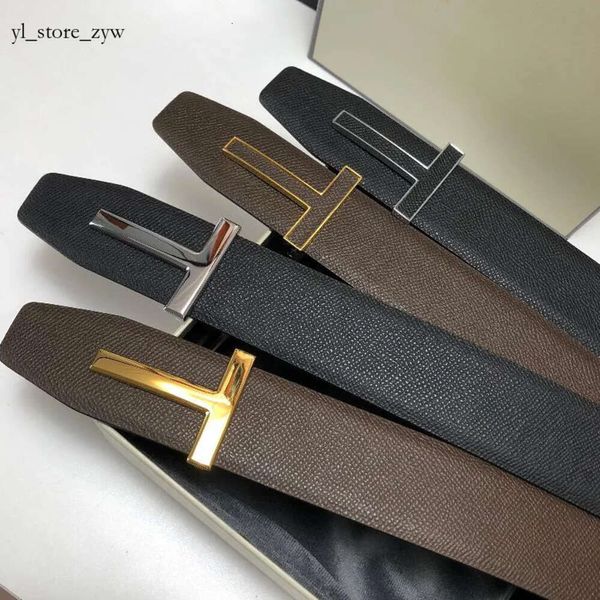 tom fords belt Nuevos hombres Ropa Accesorios Cinturones Big T Hebilla Mujeres de lujo Diseñador de moda de alta calidad Pretina de cuero genuino con caja Bolsa para el polvo tom fords