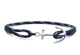 Bracelet Tom Hope 4 taille à la main Southern Green Thread Chaines de corde en acier inoxydable Charmes Brangle avec boîte et Th117734028
