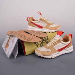 Tom Sachs zapato de uso general Craft Pine Green Field Brown Studio Archive Dark Sulphur Tom Sachs Mars Yard 2.0 Cool Grey Día de San Valentín mujeres hombres tra e25F #