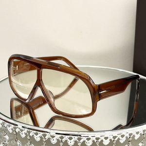 Lunettes de soleil Tom Ford Lunes surdimensionnées Fixage de plaque gros