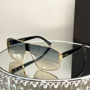 Tom Lunettes de soleil Ford Metal Frame style Designer hommes lunettes surdimensionnées sans monture Petites lunettes de soleil de luxe pour femmes boîte originale classique