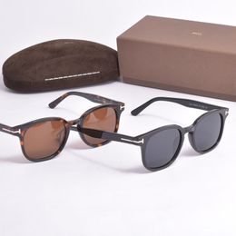 Lunettes de soleil TOM, lunettes de soleil polarisantes en feuille Ford TF0399, lunettes de diffusion en direct pour hommes, transfrontalières