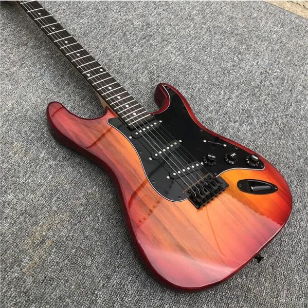 guitarra eléctrica tomate y huevo, guarda negra, fotos reales, venta al por mayor y menor, modificable, firma personalizada