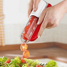 Manual de ensalada de vegetales de cherry de tomate uva y gadget de cocina con cremallera progresiva 240508
