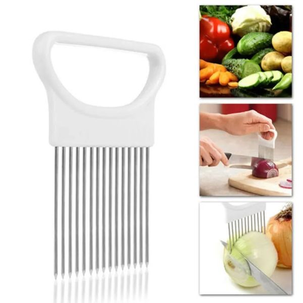 Tomate Onion Vegetables Slicer Coupte Aid Holder Guide Sélirant Cutter SAFE SAFE FOURN NOUVEAU GADGES DE CUIE DE CUIT