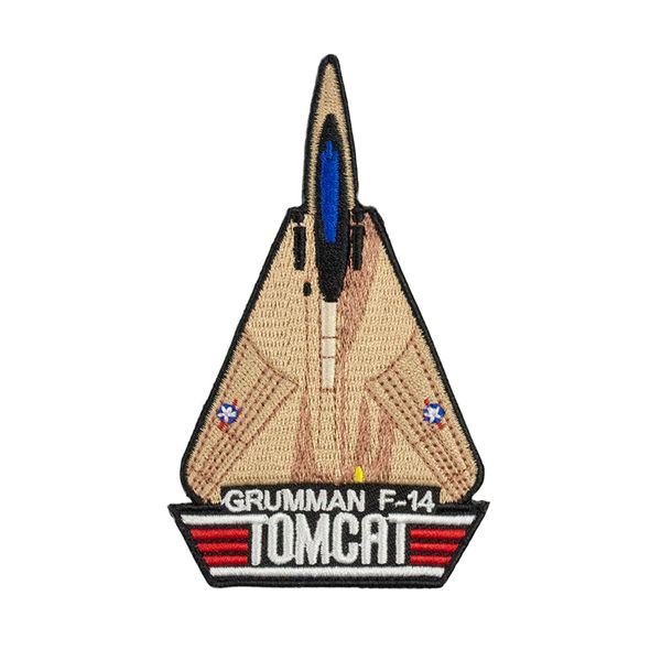 Tomcat F14 broderie Correctifs de fer sur les badges pour vêtements personnalisés bricolage Morale militaire de l'armée des États-Unis Veste Gilet Accessoires moto